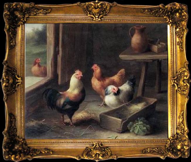 framed  unknow artist poultry  161, Ta026
